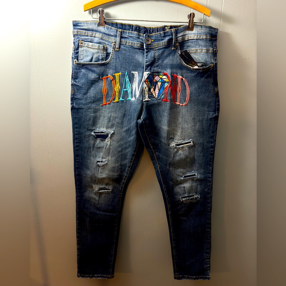 Mens Track23 Jeans, Size 36X30.
